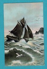 Boat: fishing boat, a gust of wind / postcard - postcard