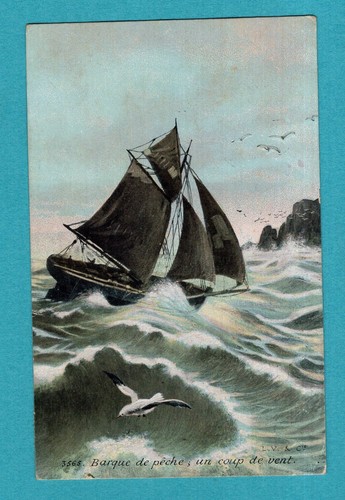 Bateau barque pêche un - :, de