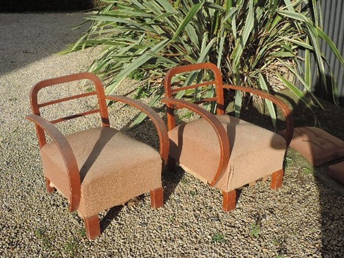 Paire fauteuil art deco - 🟢,