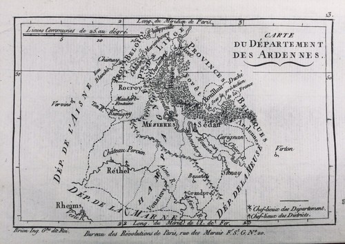 Carte des ardennes - carte,