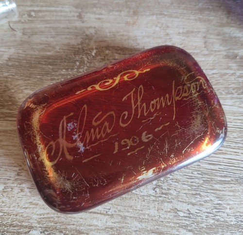 Porte savon ancien verre - porte-savon,
