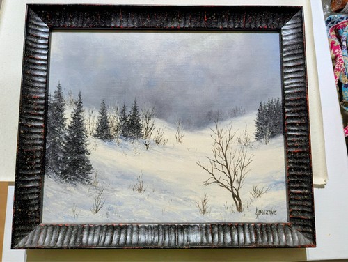 Huile sur toile combes - toile,