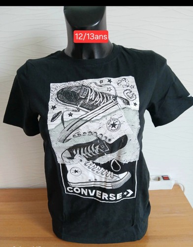 Converse shirt garçon - converse, noir
