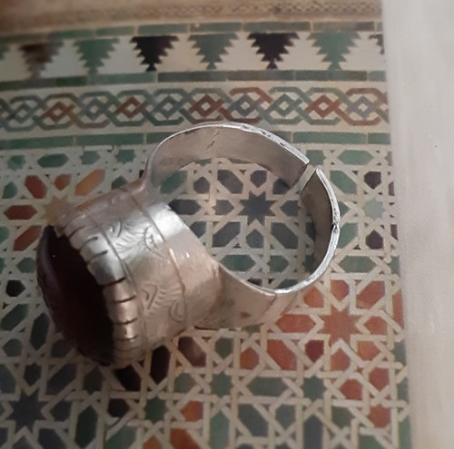 Ancienne bague argent et - ,