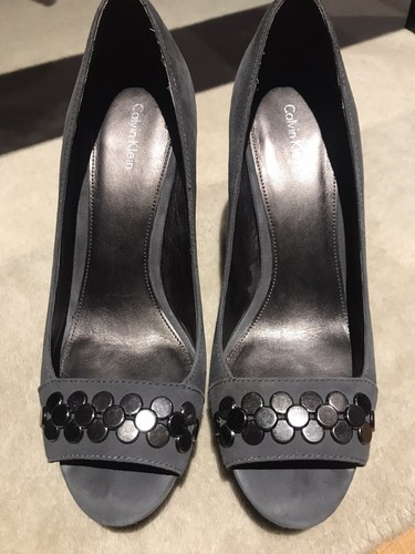 Calvin klein women grey suede - grey,