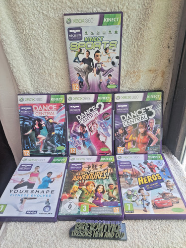 Lot jeux xbox 360 kinect - 7,