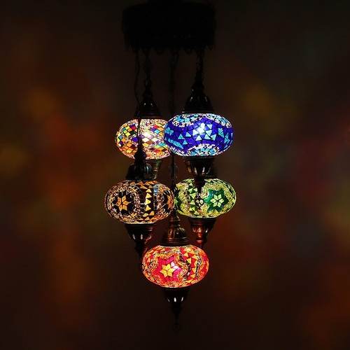 Lampe plafond mosaïque - lampe,