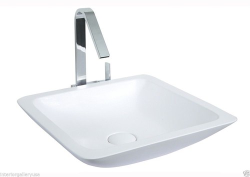 Bathroom sink modern cast - bathroom,