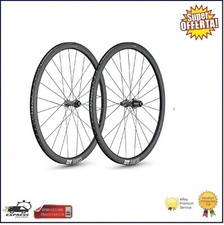 Roues carbone Dt Swis1400 spline Disc 35 Shimano 11V Tubeless Ready vélo de c...