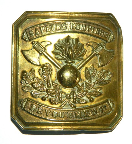 Plaque ceinturon sapeurs - de,