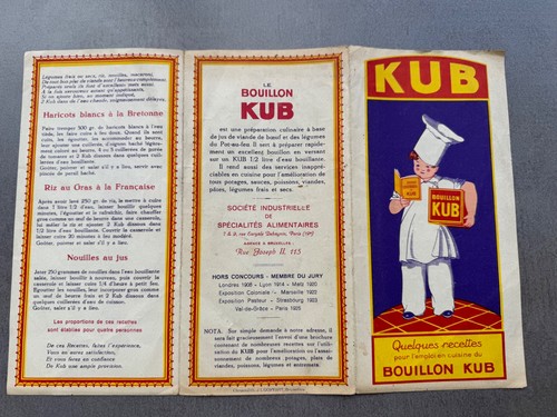 Rare ancien livret - de, recettes