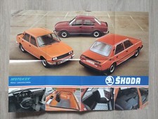 Skoda 105 S L GL 120 L LS GLS Brochure Circa 1982
