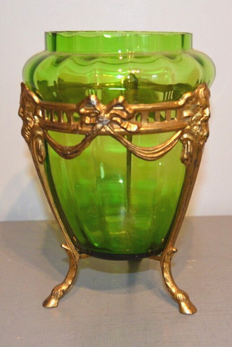 Vase verre transparent vert - vase,