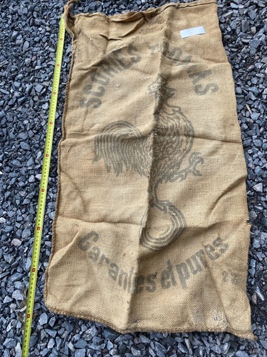 Ancien sac toile de - sac, jute