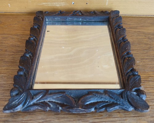 Miroir ancien bois - miroir,