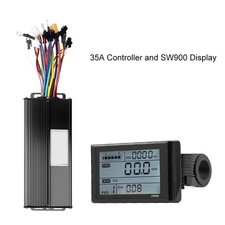 Kit Vélo Électrique Ecran LCD Matériau Alliage Aluminium Contrôleur 3 Modes