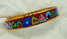 FREY WILLE Hundertwasser Royal Street Rivers Bangle Bracelet Austria 1/2 Inch