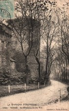 Old postcard 35 - glass (Ille et Vilaine) - 1790. La Promenade du Val