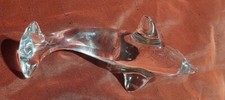 DAUM FRANCE 12.5 CM CRYSTAL DOLPHIN