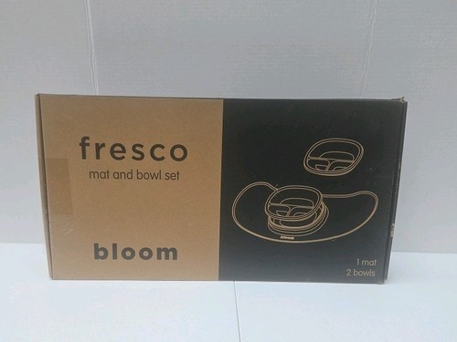 New bloom fresco mat - new, &bowl