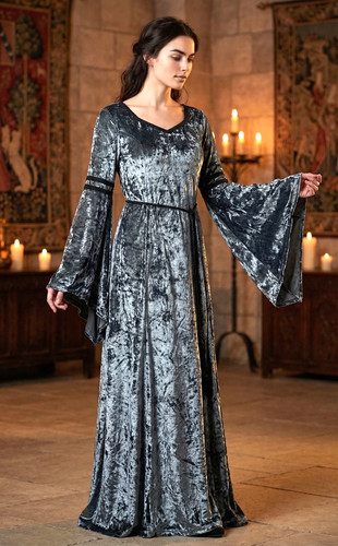 Robe maxikleid médiévale - robe,
