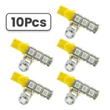 10x Amber T10 5050 W5W 13SMD