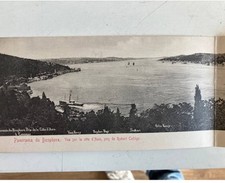 TURKEY: 4-Part Panoramic Map - Bosphorus Panorama - Very Good Condition