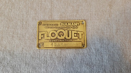 Plaque laiton industrielle