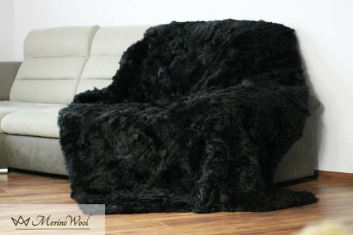 Black véritable fourrure - black,