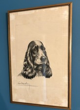 Leon Danchin "A  Champion” Genuine Original French Etching Framed 1938