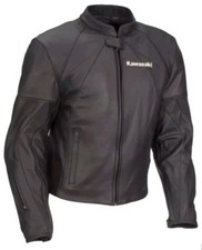 KAWASAKI Veste en Cuir Moto