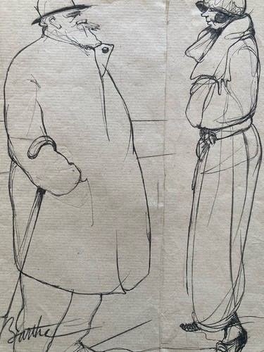 Dessin 1920 encre - encre, art