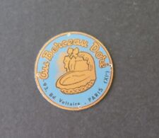 Advertising plaque Au Berceau Doré 93 comic Voltaire PARIS baby crib cradle 