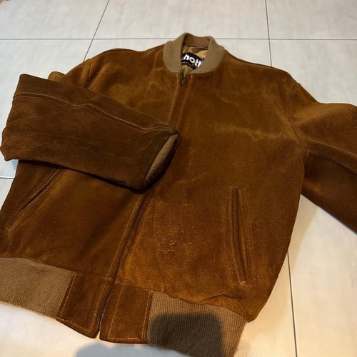 Blouson cuir bomber - , en