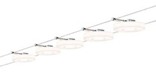 Paulmann Wire Système Dc Set Discled I 5x4W Chrome / Satin 230V/12V 30VA Métal