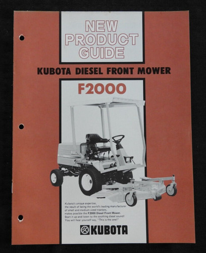 Kubota f2000 diesel avant - diesel,