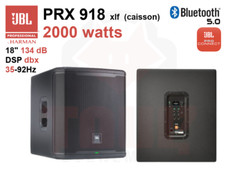 Caisson de basses JBL 18 pouces PRX918XLF 2000W quasi neuf + housse