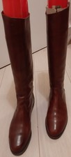 Bottes D'Équitation Femme en Cuir Marron - Grande Qualité - Pointure 37 -
