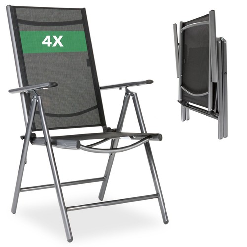 Arebos lot chaises jardin - chaises,