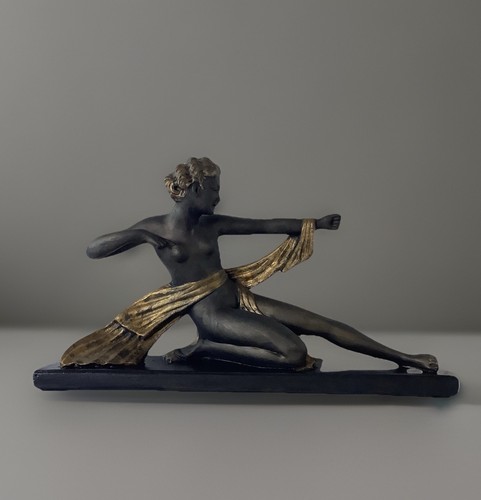 Statue plâtre art déco diane - déco,