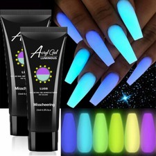 ⭐Gel Uv 8 Couleurs Qui Brillent Dans Le Noir 15Ml Gelée Pour Nail Art /