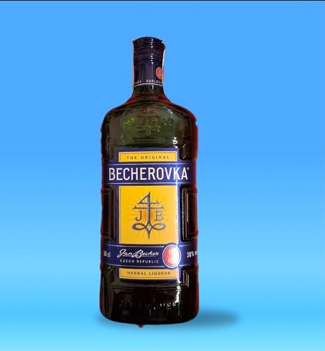 Bouteille alcool becherovka - bouteille,