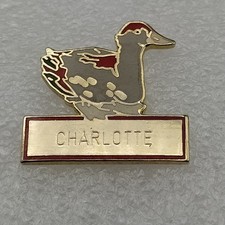 Pin's DUCK CHARLOTTE-Farm-Goose-Bird -P1P3