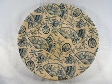 ( 955 ) TRÈS BELLE ASSIETTE MODÈLE ÉVENTAIL EN FAIENCE DE LONGWY 