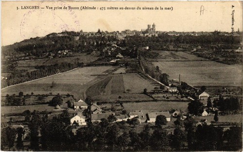 Cpa langres vue prise - langres,