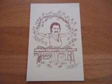 CPM ILLUSTRATEUR CARTE POSTALE VIEUX PAPIER CARTOPHILE MARCHE AUX PUCES 