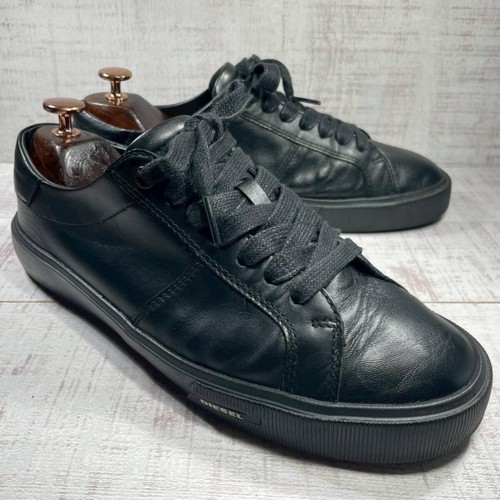 Baskets diesel cuir noir - cuir,