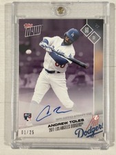 Andrew Toles (RC) (AU) 2017 Topps Now Purple #1/25 RARE