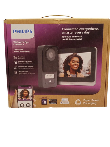 Portier vidéo noir philips - vidéo,