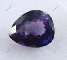 Pierre précieuse en vrac certifiée poire naturelle Tanzanite violette 5 ct ex...